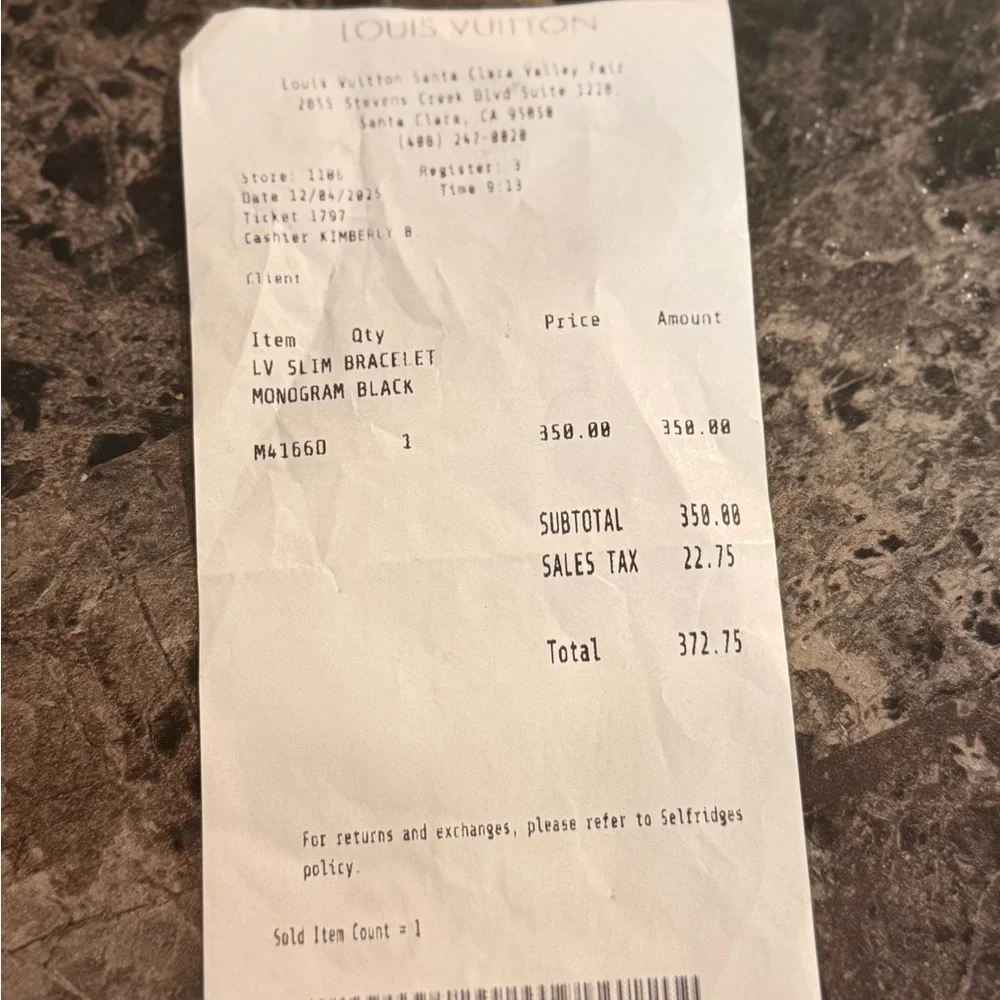 Louis Vuitton Orange Gift Set with Black Strap - Picture 4 of 4